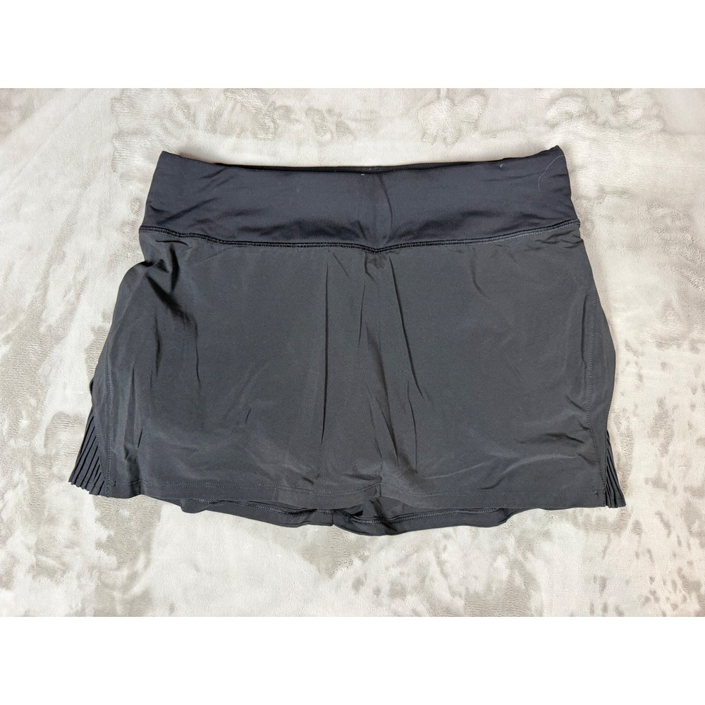 Lululemon Pace Rival Skirt Black Pleated Athletic Running Tennis Skort Size 6